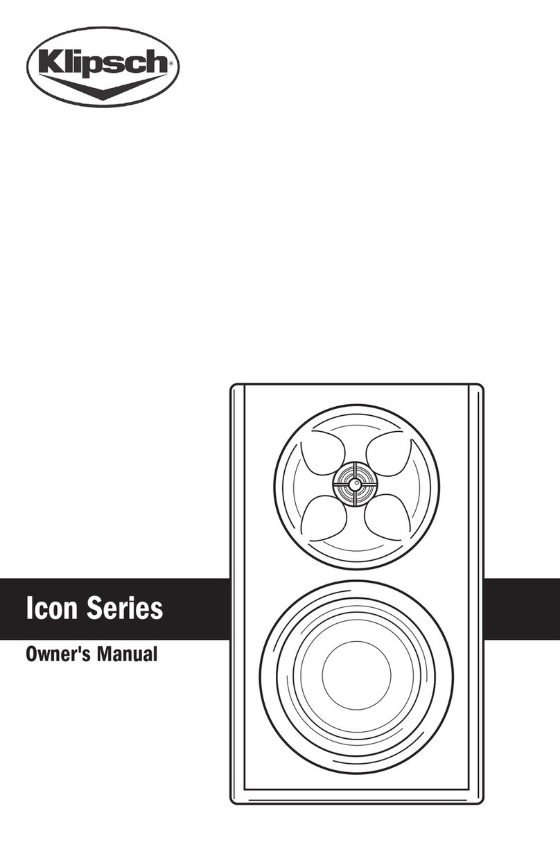 Klipsch Icon WB-14 User manual Klipsch Icon WB-14 User manual