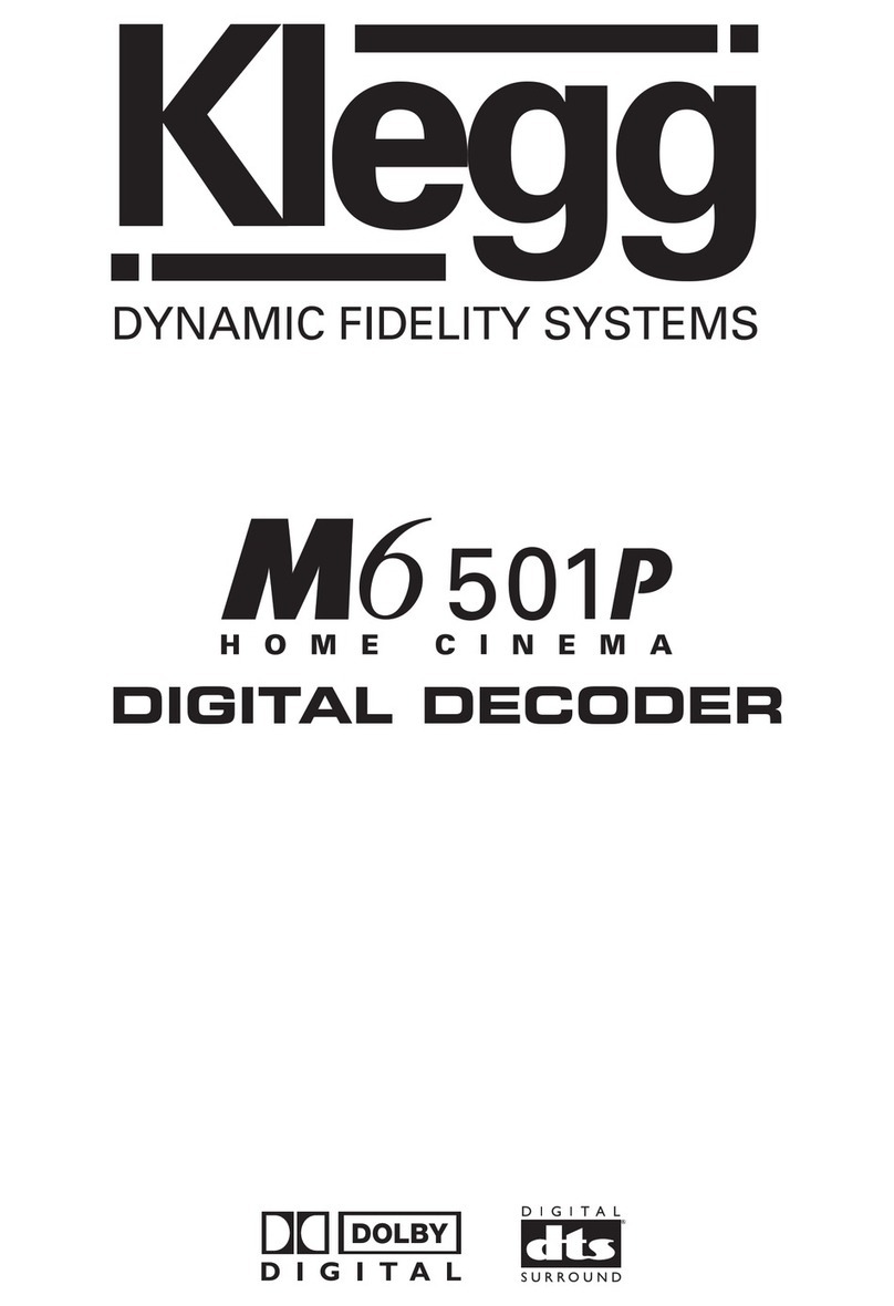Klegg M6 501P manual