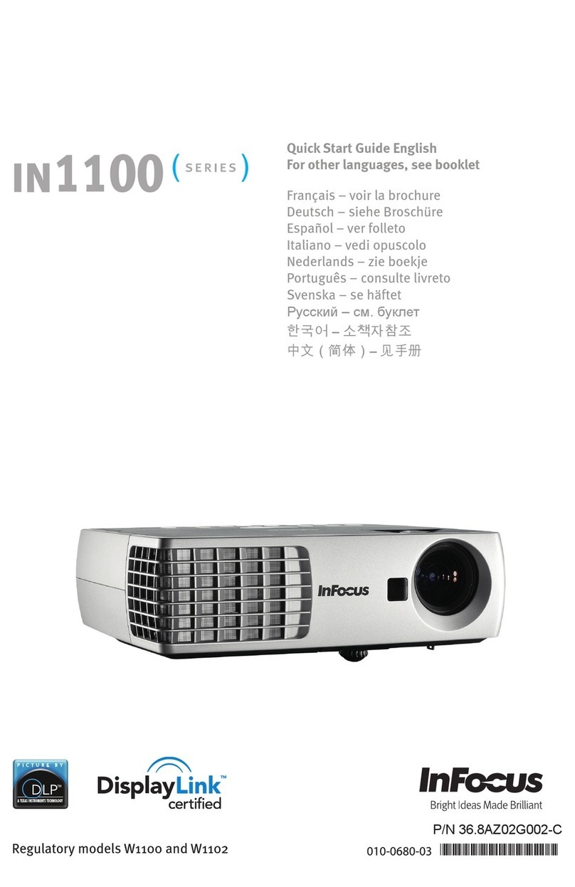 InFocus W1100 User manual