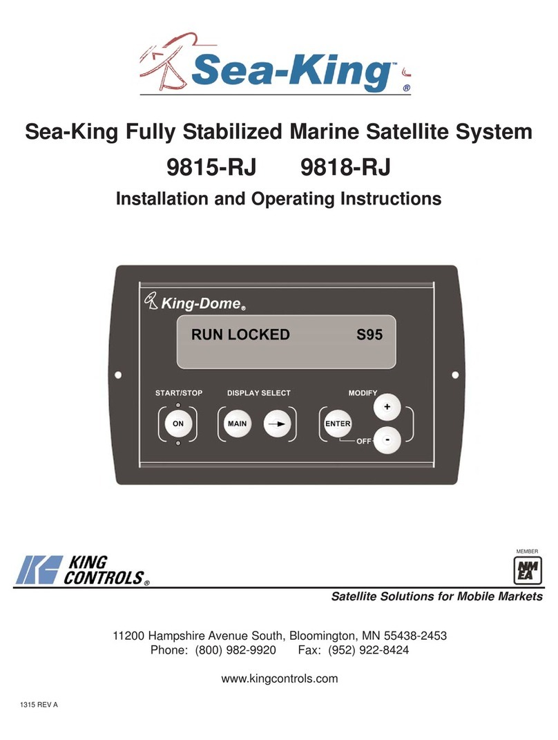 King Controls 9815-RJ Installation and operating instructions King Controls 9815-RJ Installation and operating instructions