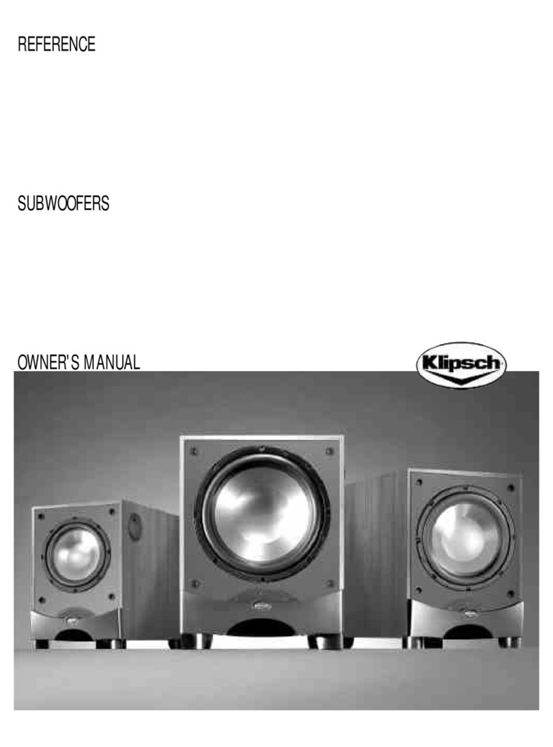 Klipsch Reference series User manual