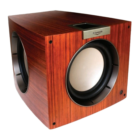 Klipsch Palladium P-312W owner's manual
