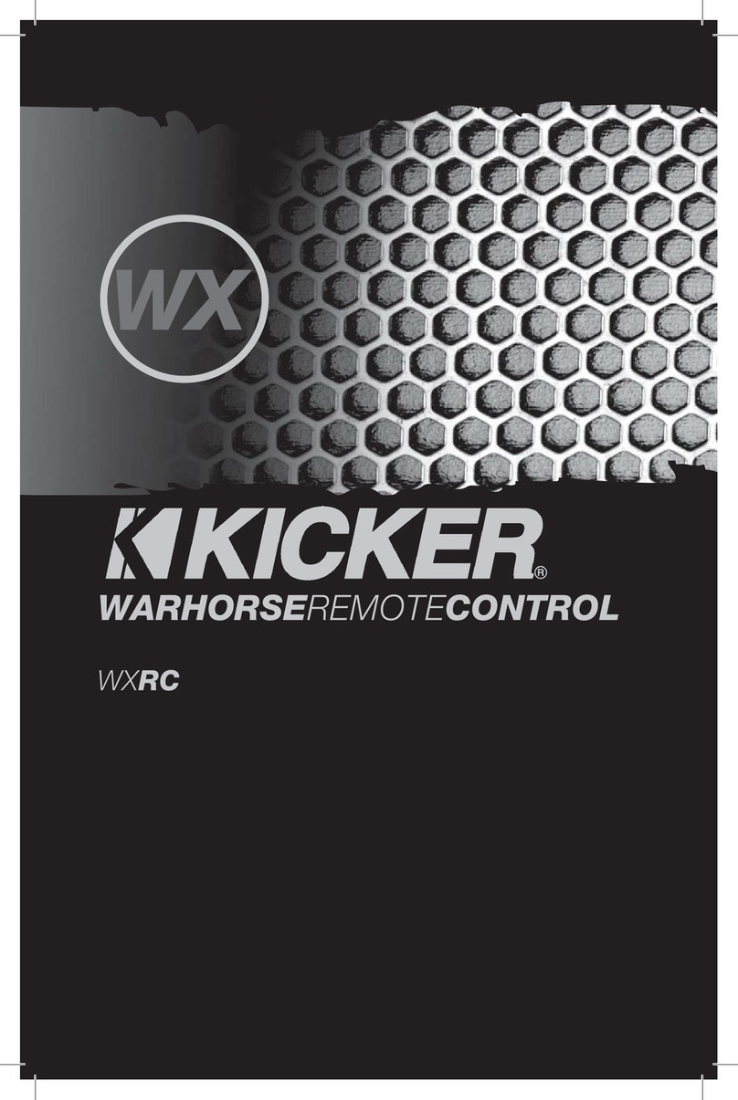 Kicker WXRC owner's manual
