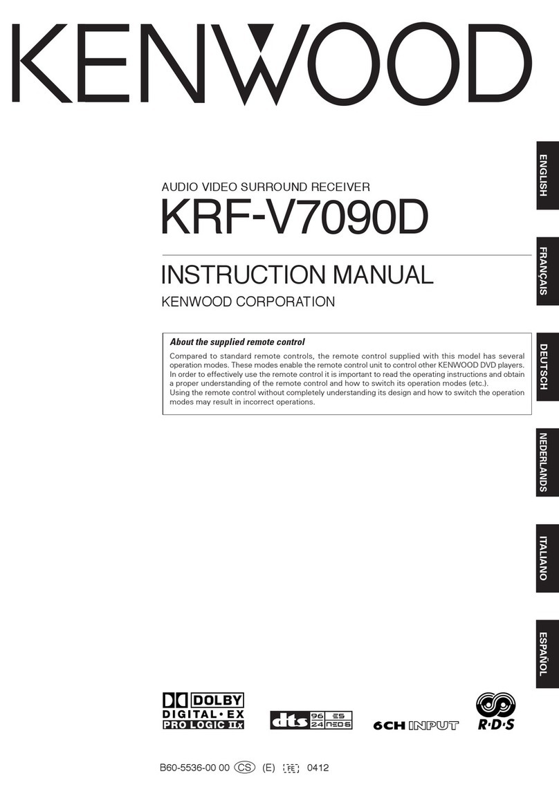 Kenwood KRF-V7090D instruction manual