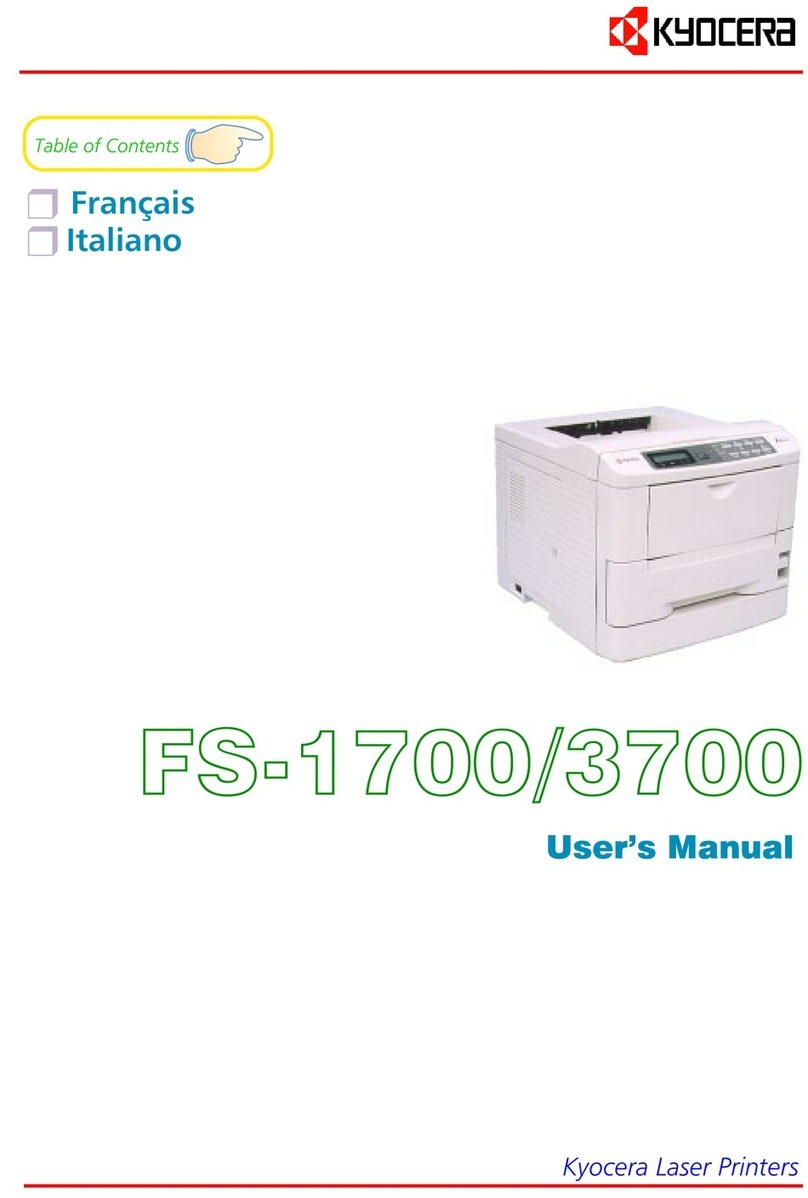 Kyocera FS-3700 User manual