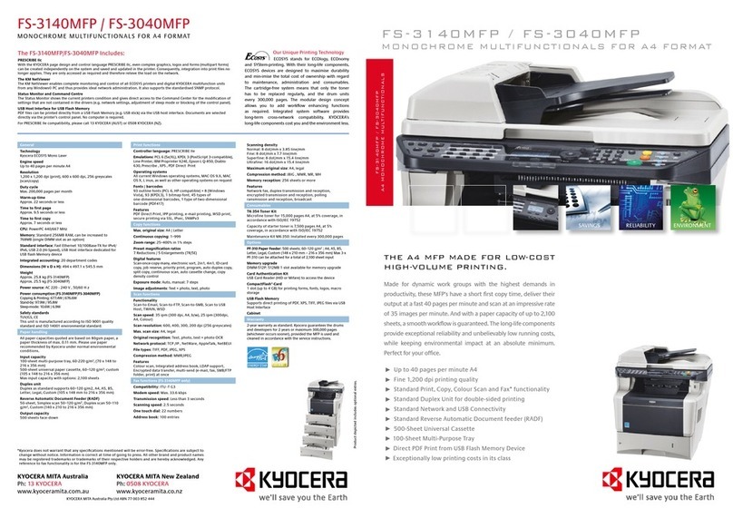 Kyocera FS-3040MFP User manual