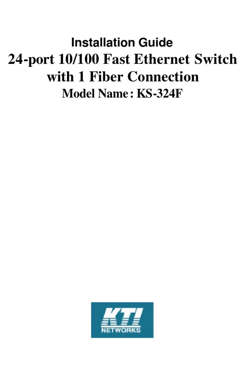 KTI Networks KS-324F User manual