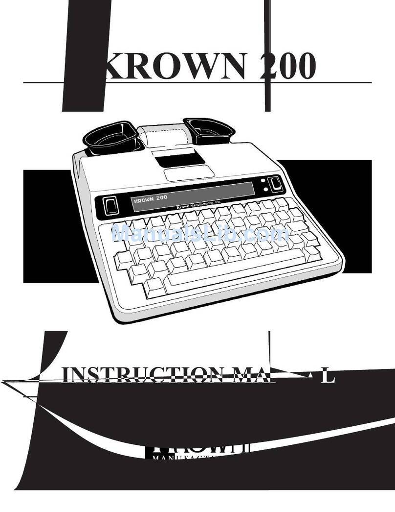 Krown Krown 200 User manual