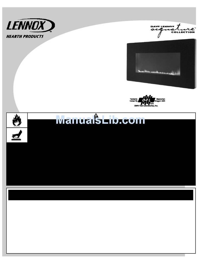 Lennox Hearth Products 055M Installation and operation instructions