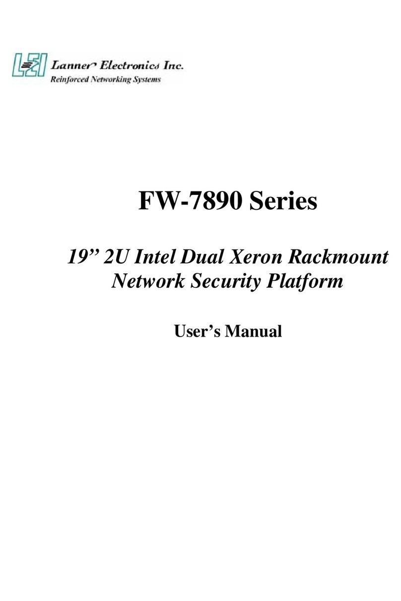 Lanner electronics FW-7890 Series User manual