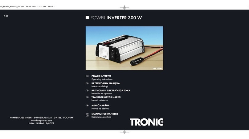 Tronic KH 3900 operating instructions