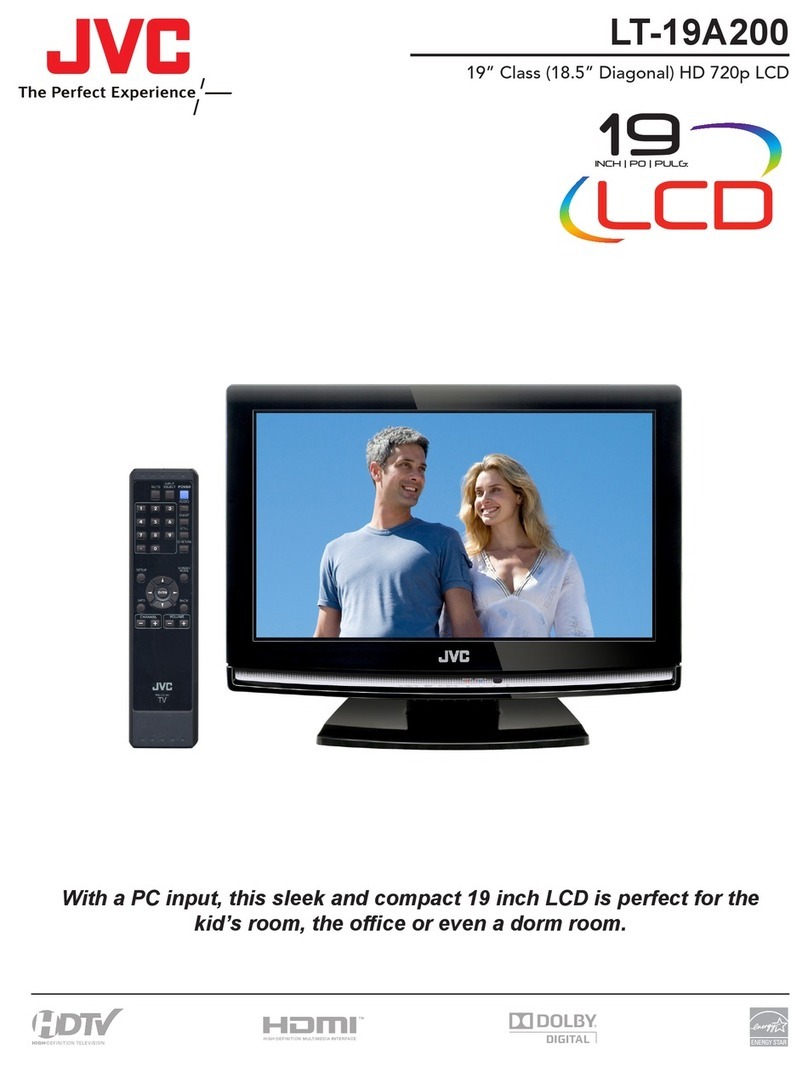 JVC LT-19A200 - 19" LCD TV User manual JVC LT-19A200 - 19" LCD TV User manual