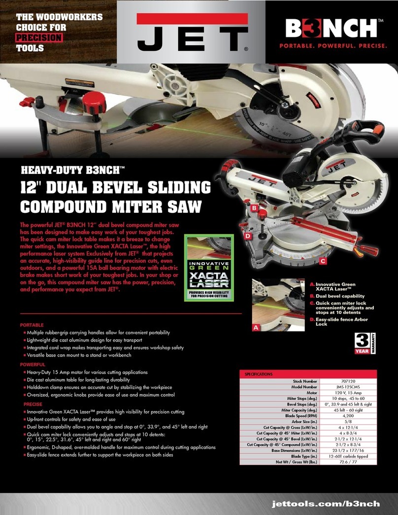 Jet Bench JMS-12SCMS User manual