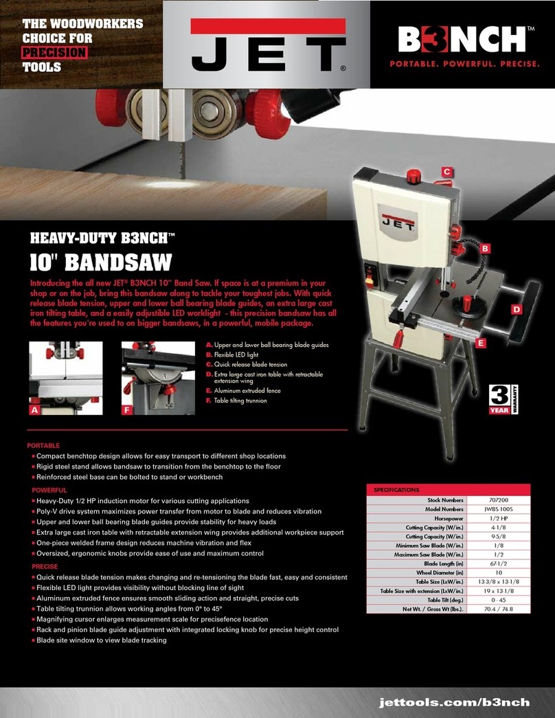Jet Bench JWBS-100S Brochure & specs