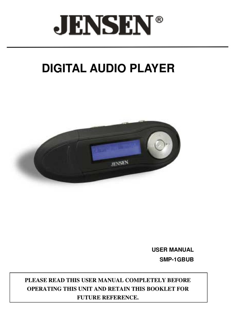 Jensen SMP-1GBUB User manual