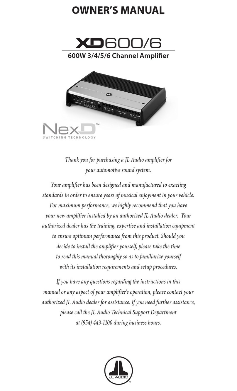 JL Audio NexD XD600/6 owner's manual