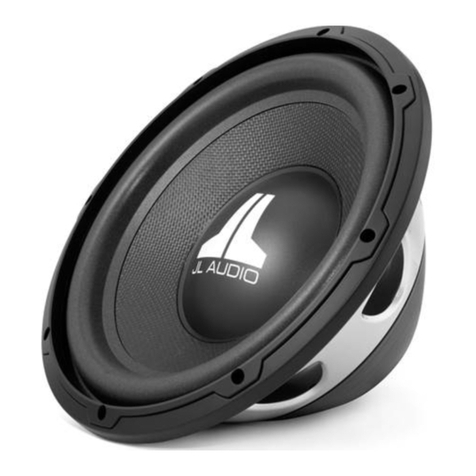 JL Audio 12WX owner's manual
