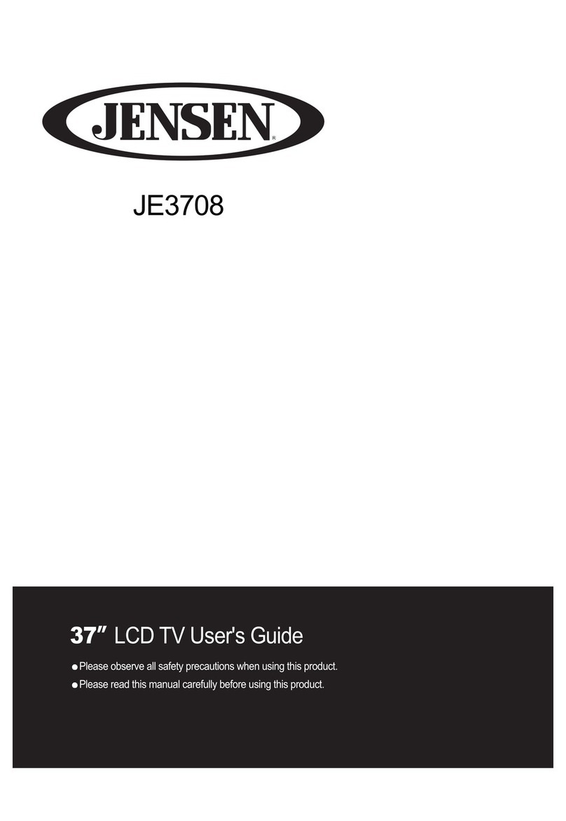 Jensen JE3708 User manual