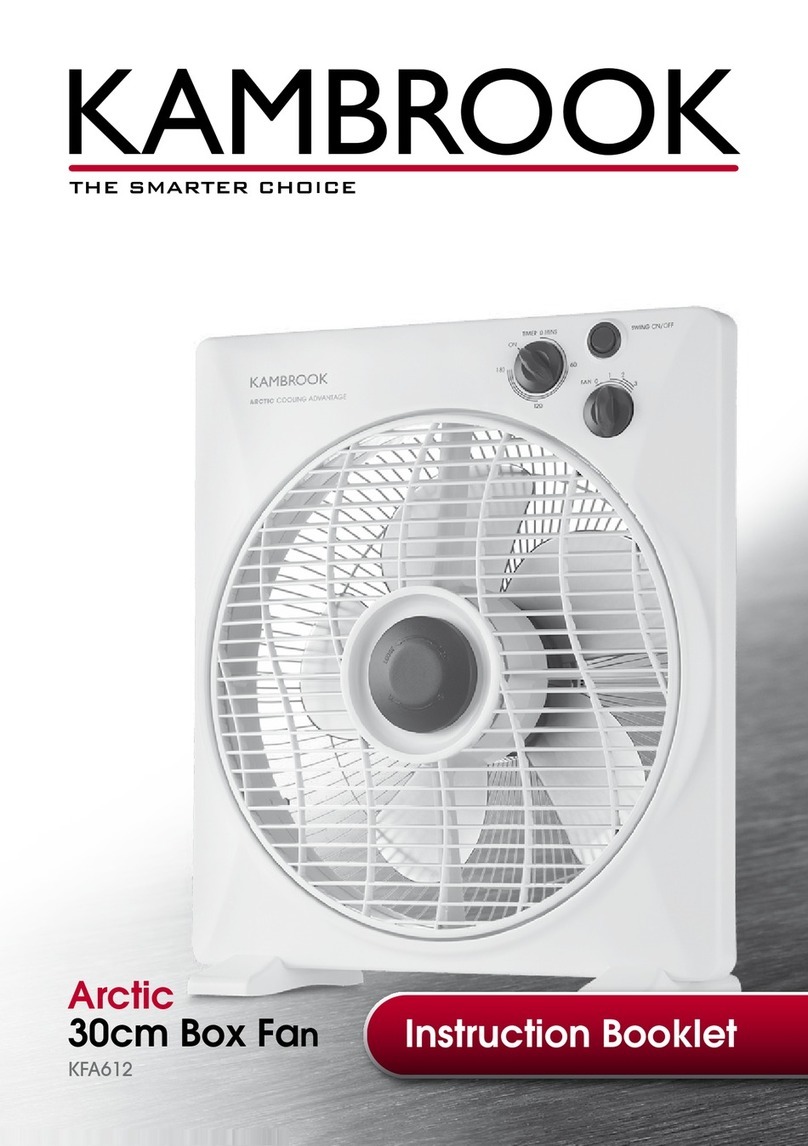 Kambrook ARCTIC KFA612 Instruction booklet