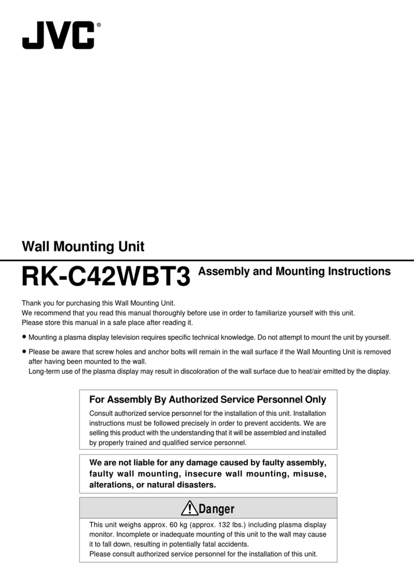 JVC RK-C42WBT3 Assembly and mounting instructions
