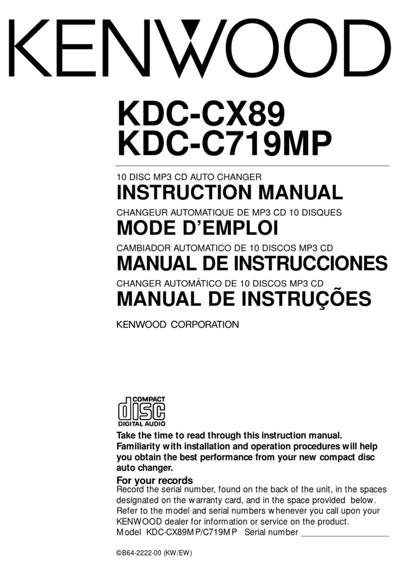 Kenwood KDC-C719MP User manual Kenwood KDC-C719MP User manual