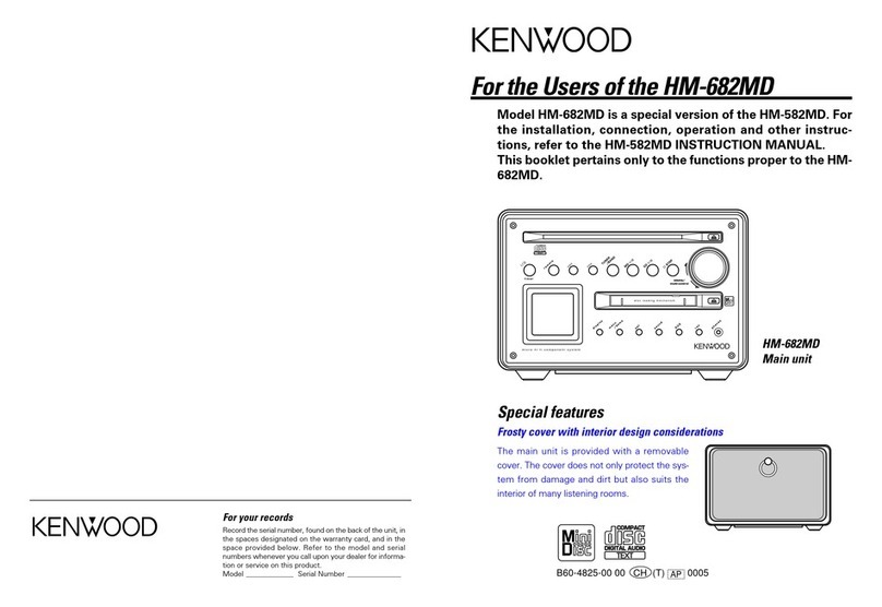 Kenwood HM-682MD User manual