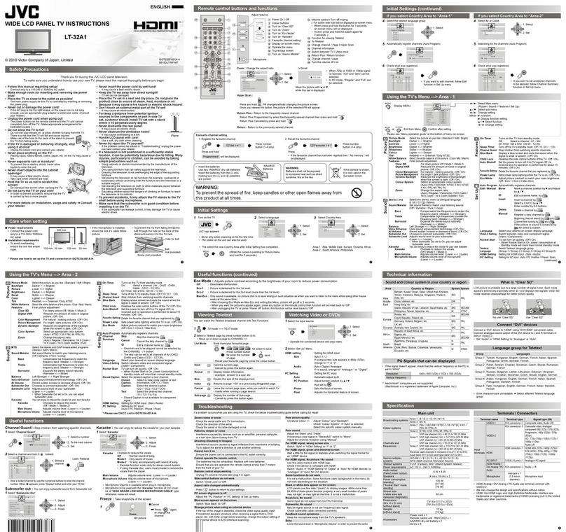 JVC LT-32A1 User manual