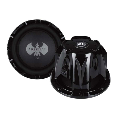 JVC CS-AW8520 - Arsenal 15" Subwoofer User manual