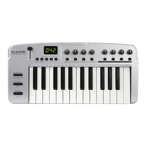 M-Audio KeyStudio 25 User manual