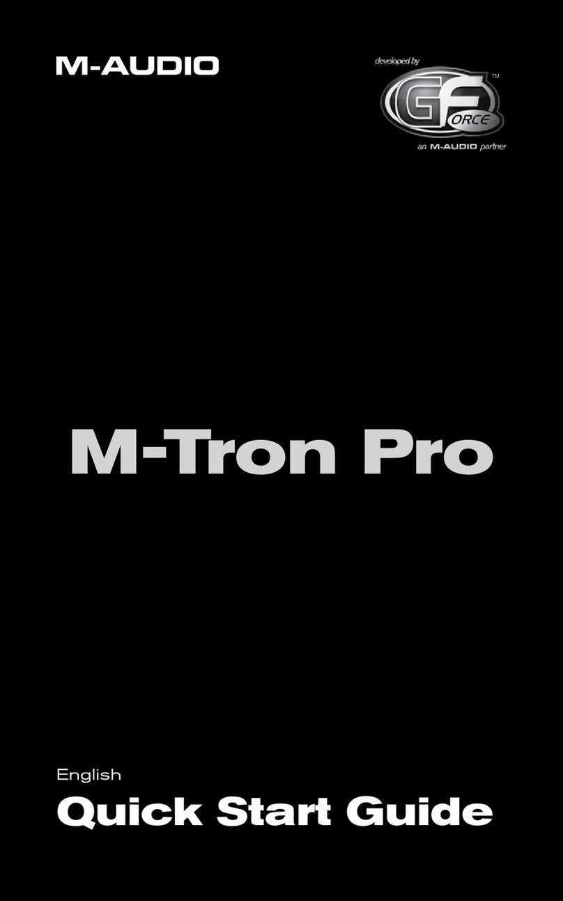 M-Audio GForce M-Tron Pro User manual