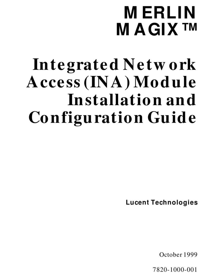 Lucent Technologies Network Access Module Installation and configuration guide