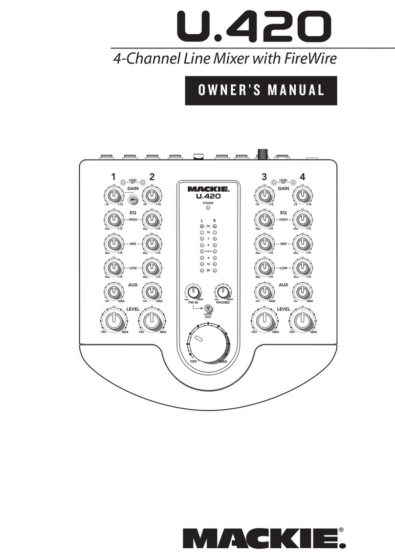 Mackie U.420 owner's manual