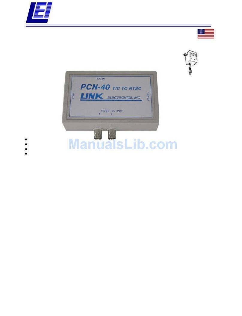 Link Y/C to NTSC Conversion PCN-40 User manual