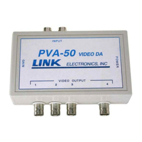 Link electronics PVA-50 User manual