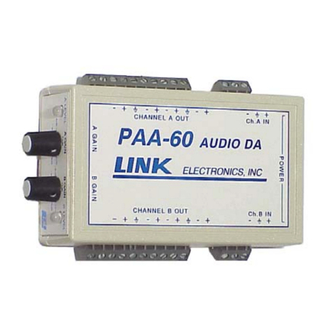 Link electronics PAA-60 User manual