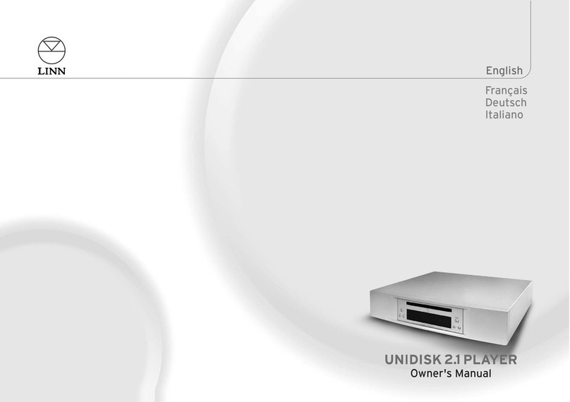 Linn UNIDISK 2.1 PLAYER owner's manual