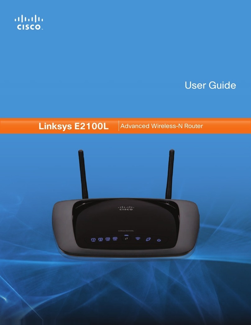 Linksys E2100L User manual