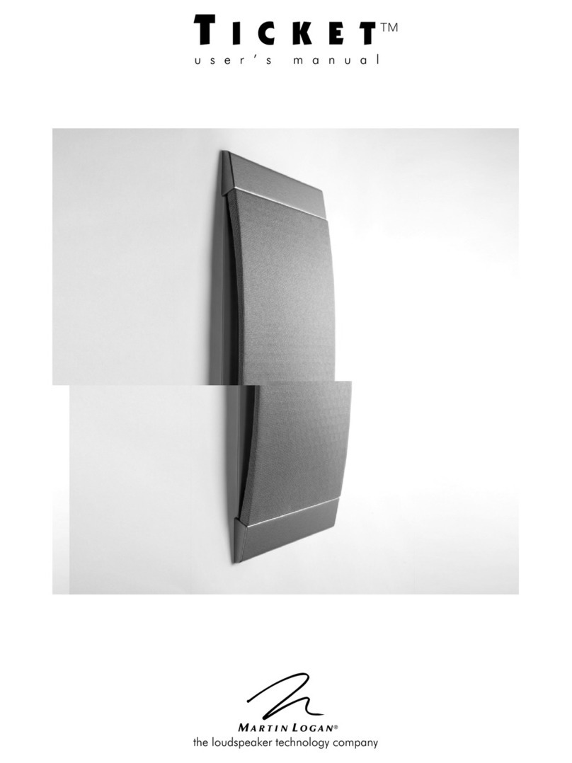 MartinLogan Ticket User manual