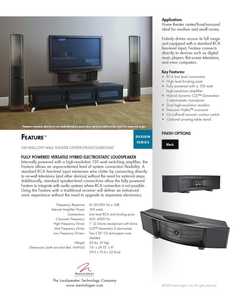 MartinLogan Feature User manual