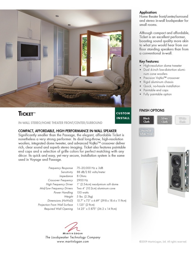 MartinLogan Ticket Brochure & specs