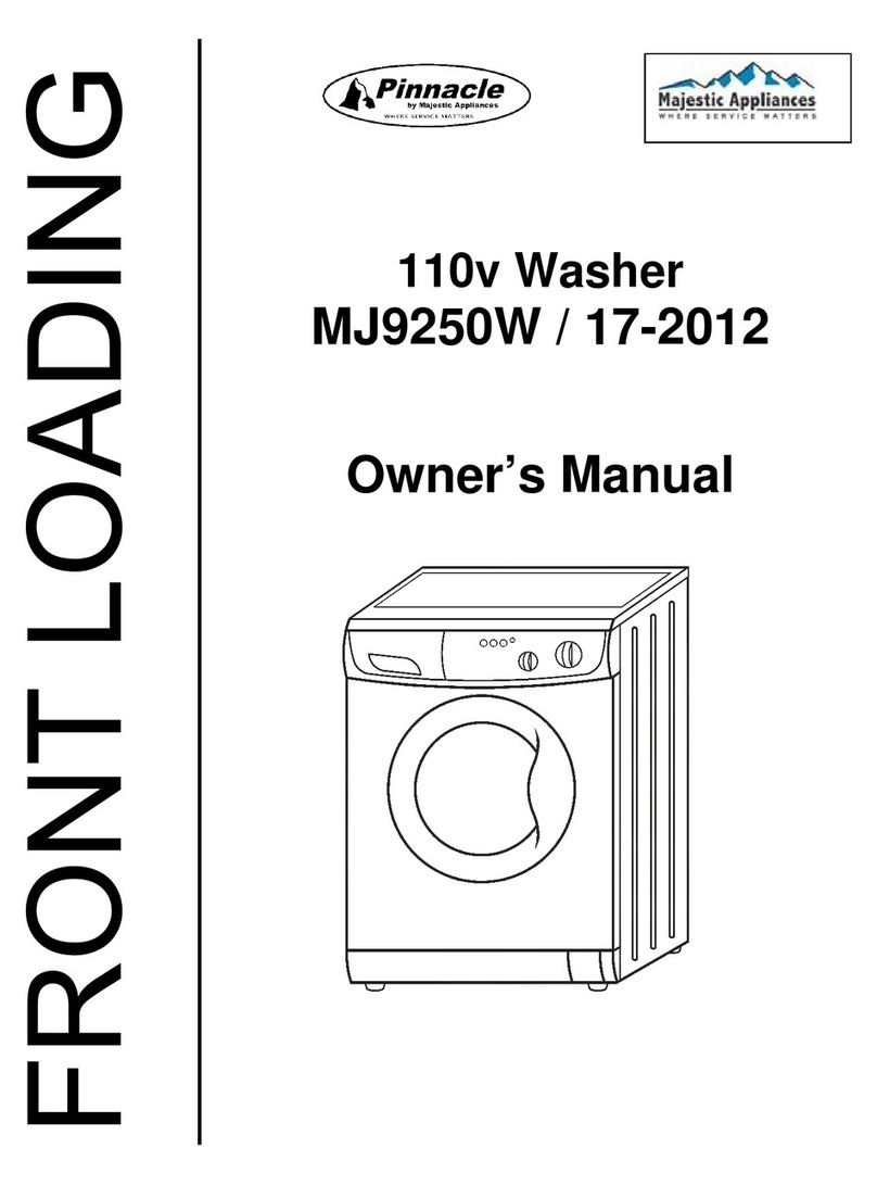 Majestic Appliances Pinnacle MJ9250W User manual Majestic Appliances Pinnacle MJ9250W User manual