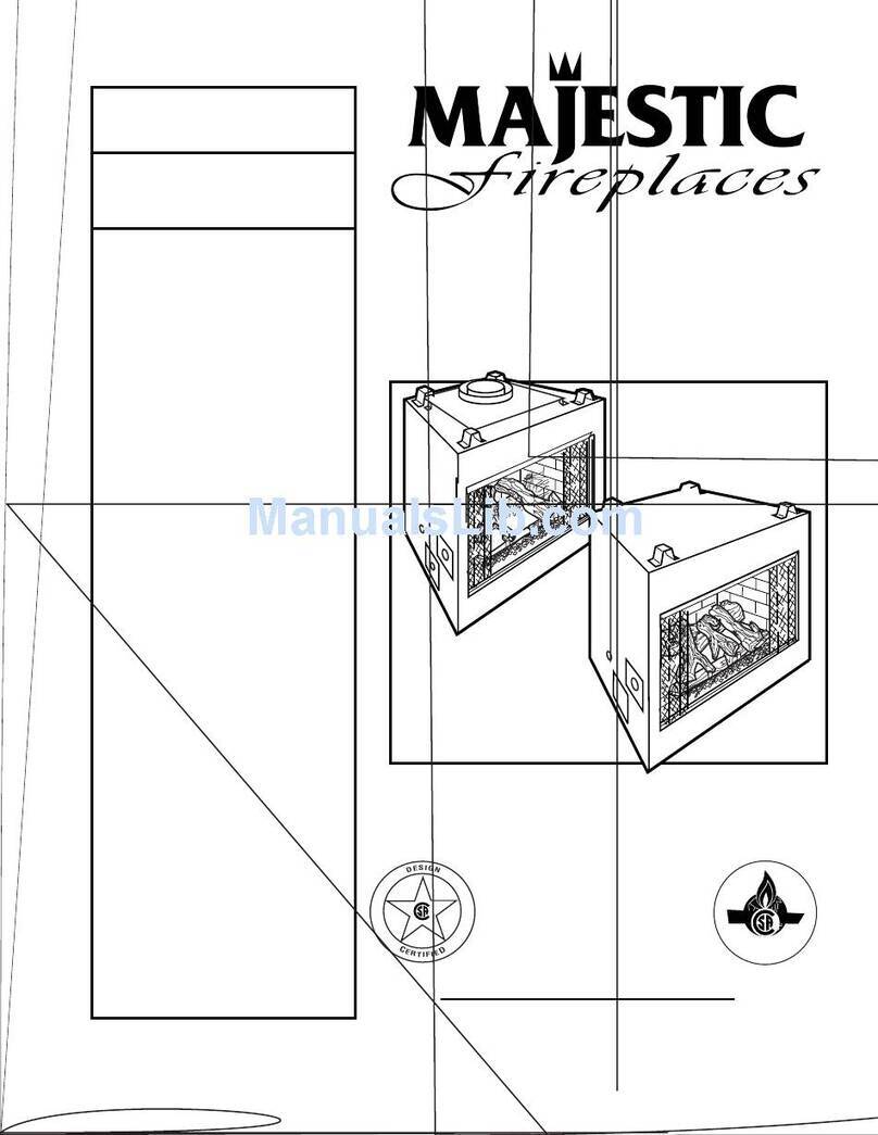 Majestic fireplaces NVBC42 Installation & operation instructions