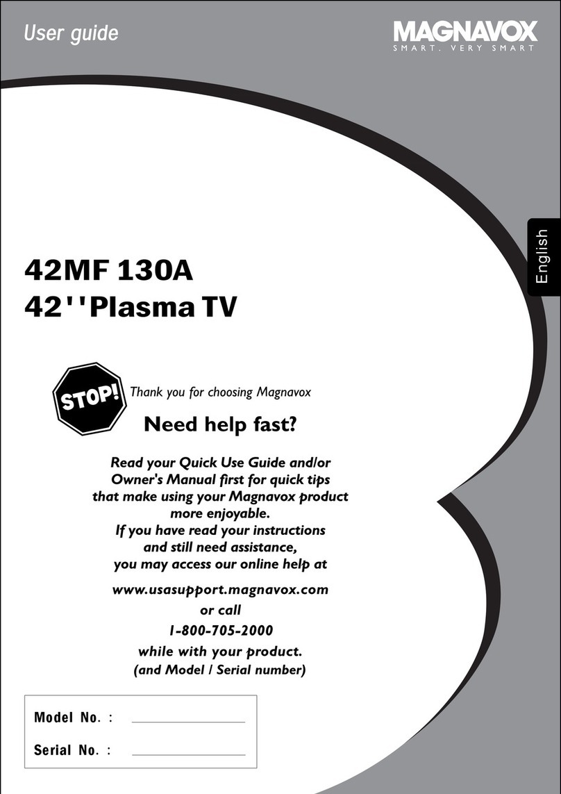 Magnavox 42MF 130A User manual