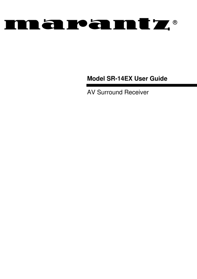 Marantz SR-14EX User manual Marantz SR-14EX User manual
