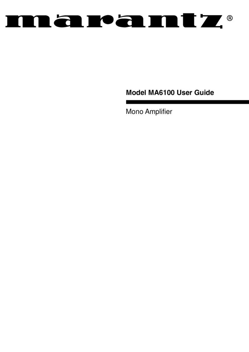 Marantz THX Ultra MA-6100 user guide
