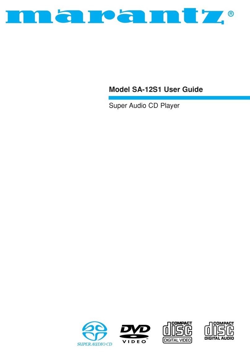 Marantz SA-12S1 User manual