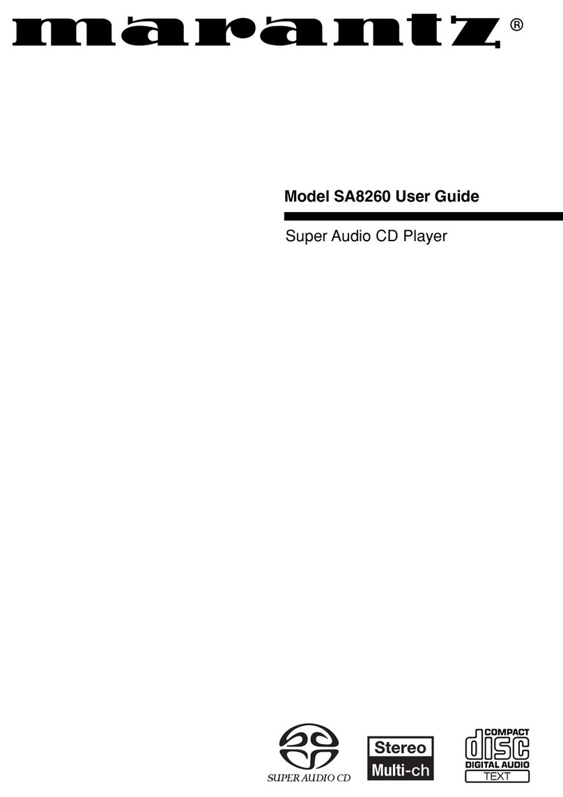 Marantz SA8260 User manual