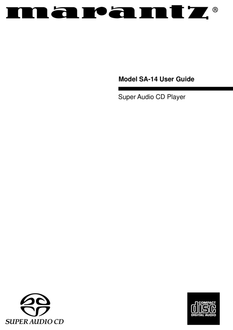 Marantz SA-14 User manual