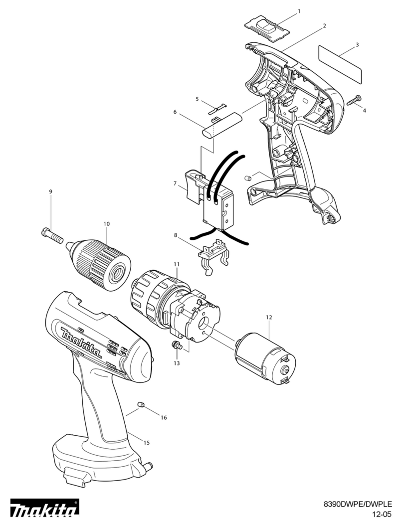 Makita 8390DWPE parts list
