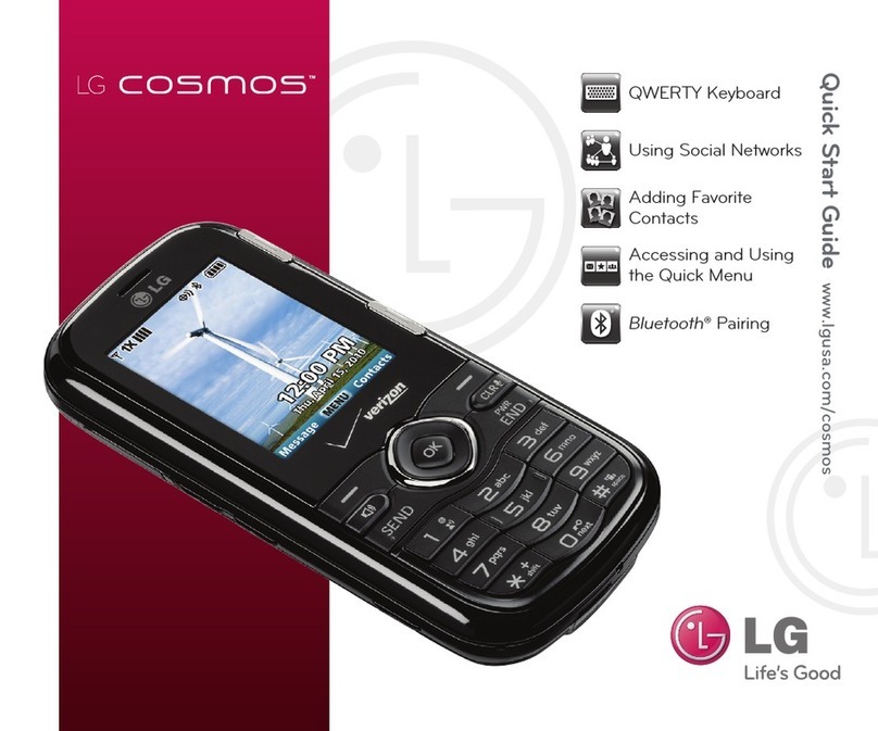 LG Cosmos quick start guide